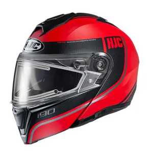 HJC i90 Modular Snow Helmet Davan Graphic MC1SF Electric Shield
