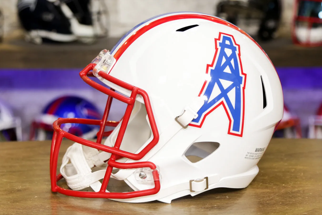 Houston Oilers Riddell Speed Display Helmet - 1981-1998 Throwback