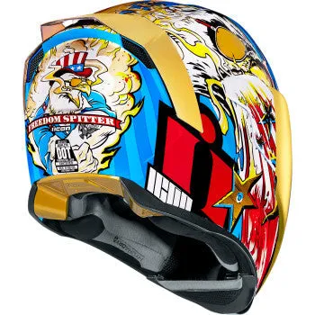 Icon Airflite Full Face Bluetooth Helmet Freedom Spitter Gold