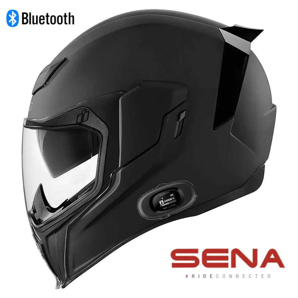 Icon Airflite Full Face Bluetooth Helmet Rubatone Sena 5R Lite