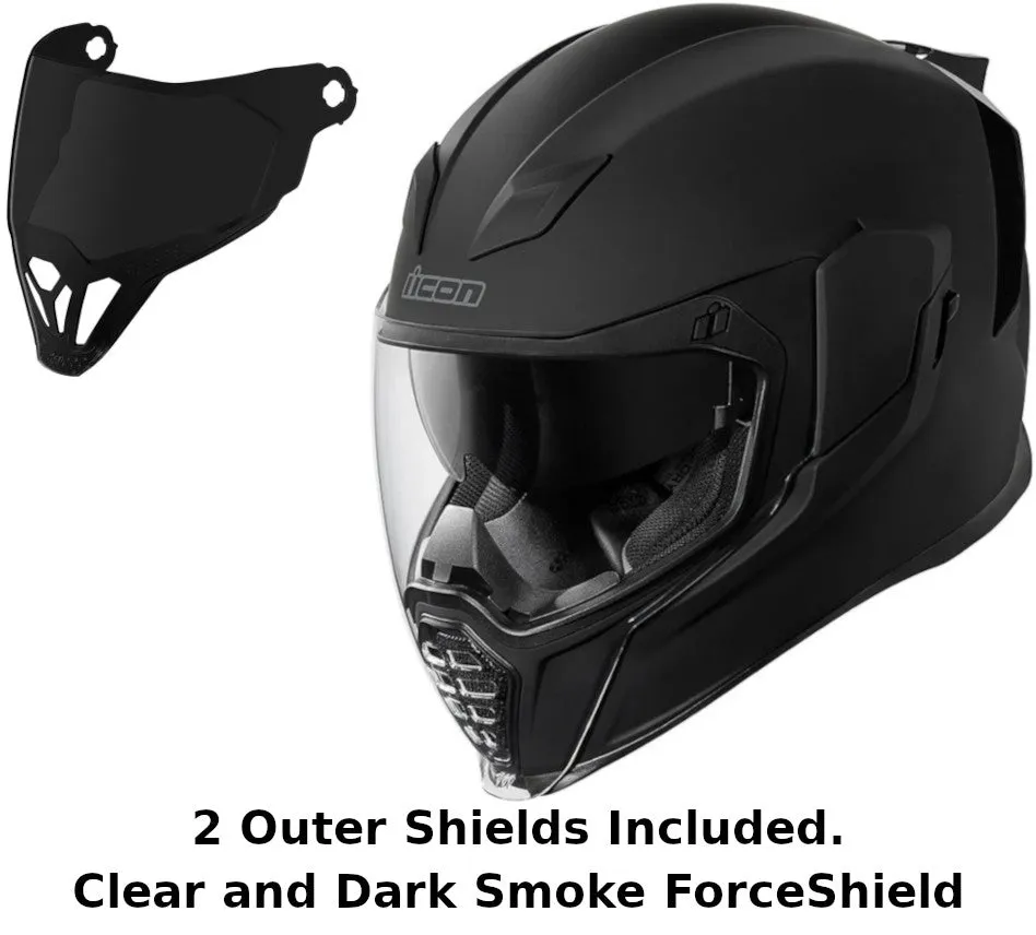 Icon Airflite Full Face Helmet Rubatone Dark Smoke Forceshield