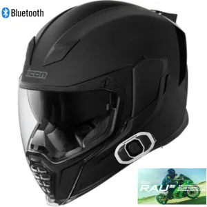 Icon Airflite Full Face Rubatone RAU Bluetooth Helmet