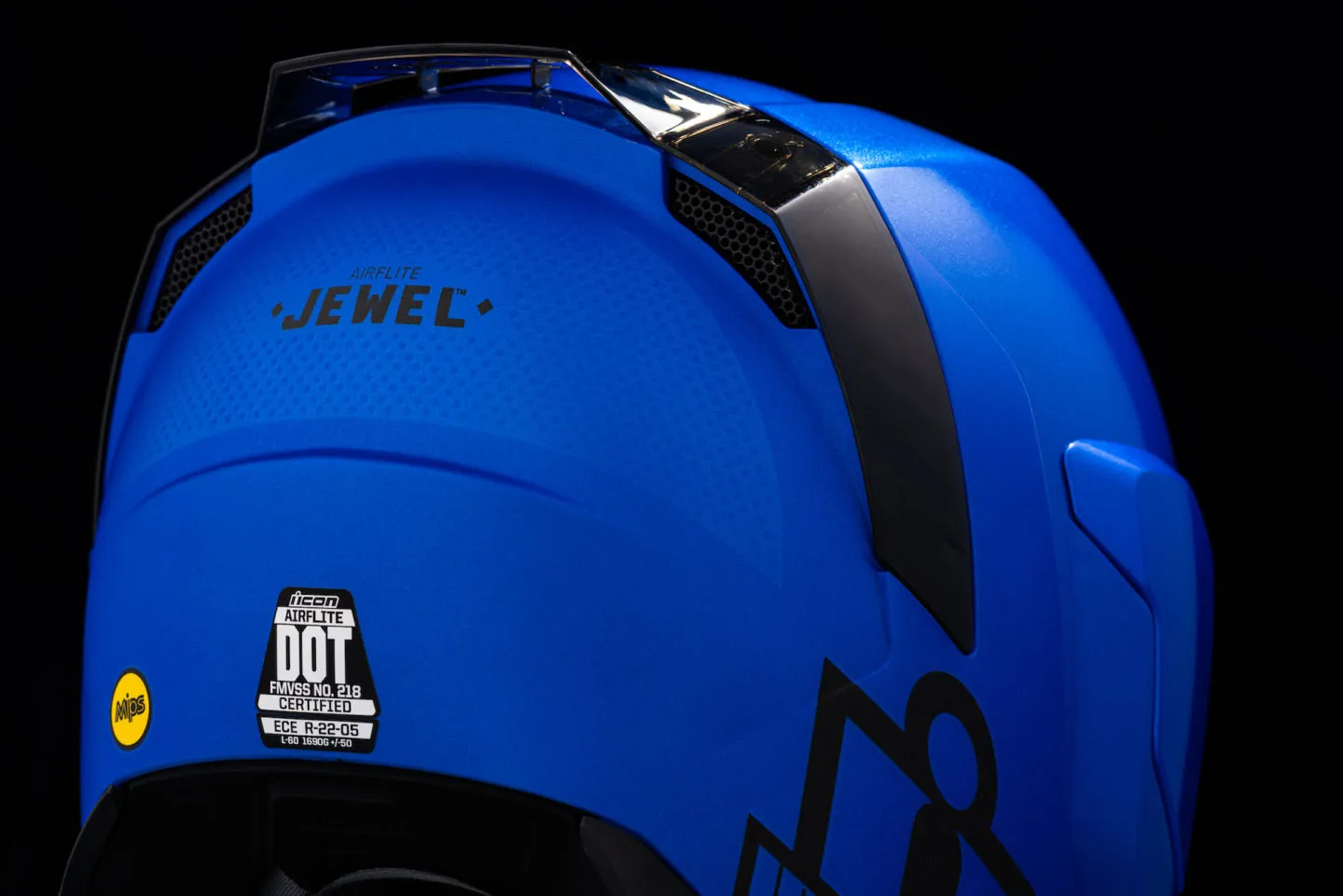 Icon Airflite™ Jewel MIPS® Full Face Bluetooth Helmet Blue