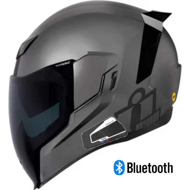 Icon Airflite™ Jewel MIPS® Full Face Bluetooth Helmet Silver