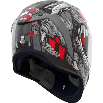 Icon Airform Full Face Bluetooth Helmet Kryola Kreep MIPS Silver