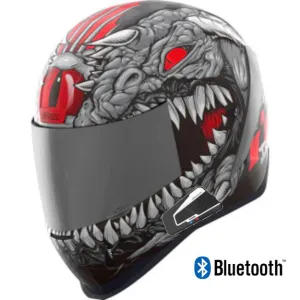Icon Airform Full Face Bluetooth Helmet Kryola Kreep MIPS Silver