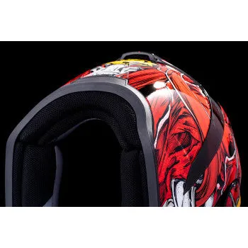 Icon Airform Full Face Bluetooth Helmet MIPS Brozak Red