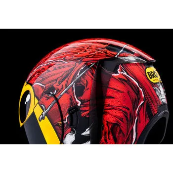 Icon Airform Full Face Bluetooth Helmet MIPS Brozak Red