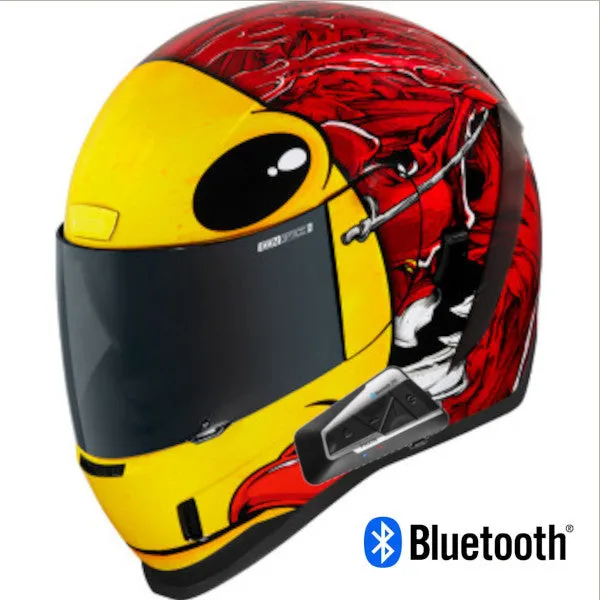 Icon Airform Full Face Bluetooth Helmet MIPS Brozak Red