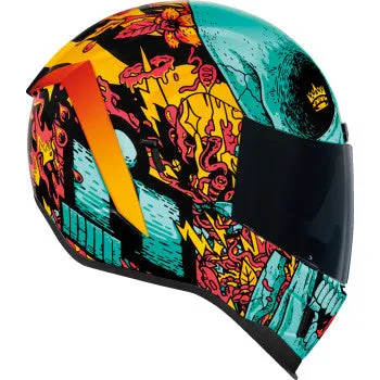 Icon Airform Full Face Bluetooth Helmet  Munchies MIPS Blue
