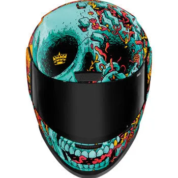 Icon Airform Full Face Bluetooth Helmet  Munchies MIPS Blue