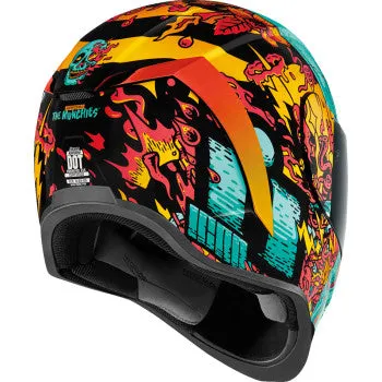 Icon Airform Full Face Bluetooth Helmet  Munchies MIPS Blue