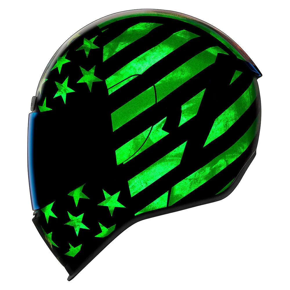 Icon Airform Full Face Bluetooth Helmet Old Glory
