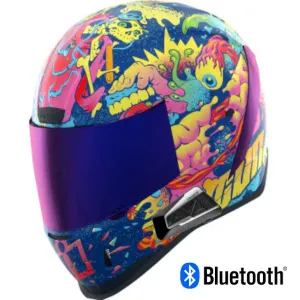Icon Airform Full Face Bluetooth Helmet Scatterbrain MIPS Purple