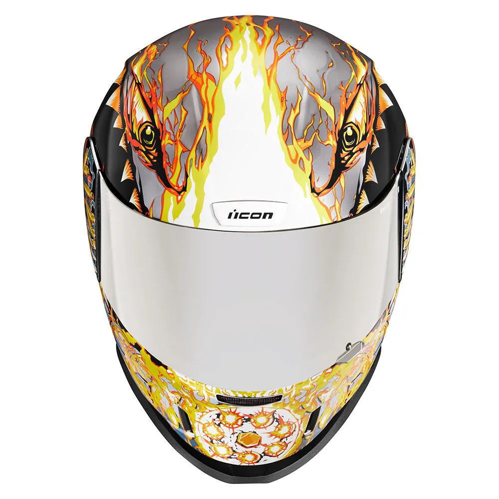 Icon Airform Full Face Helmet Airform Warthog Silver