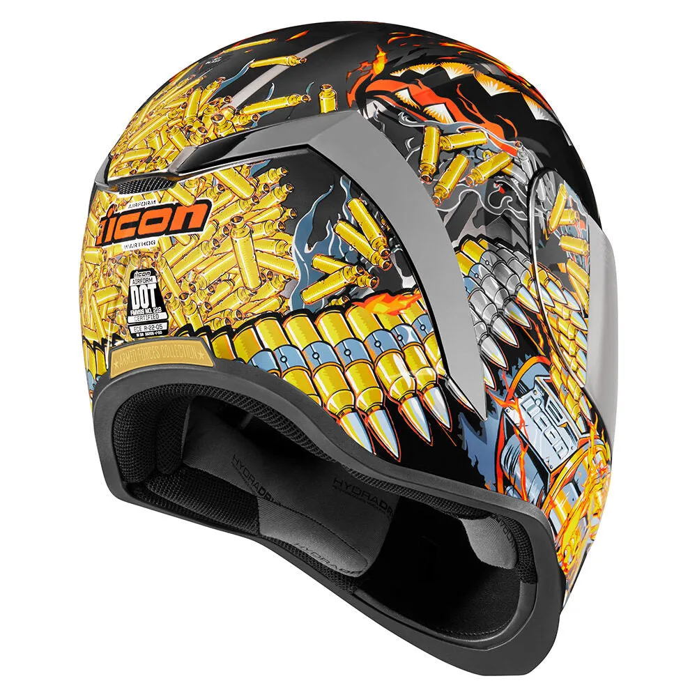 Icon Airform Full Face Helmet Airform Warthog Silver