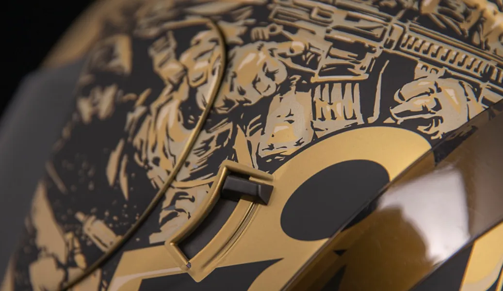 Icon Airform Full Face Helmet Guardian Gold