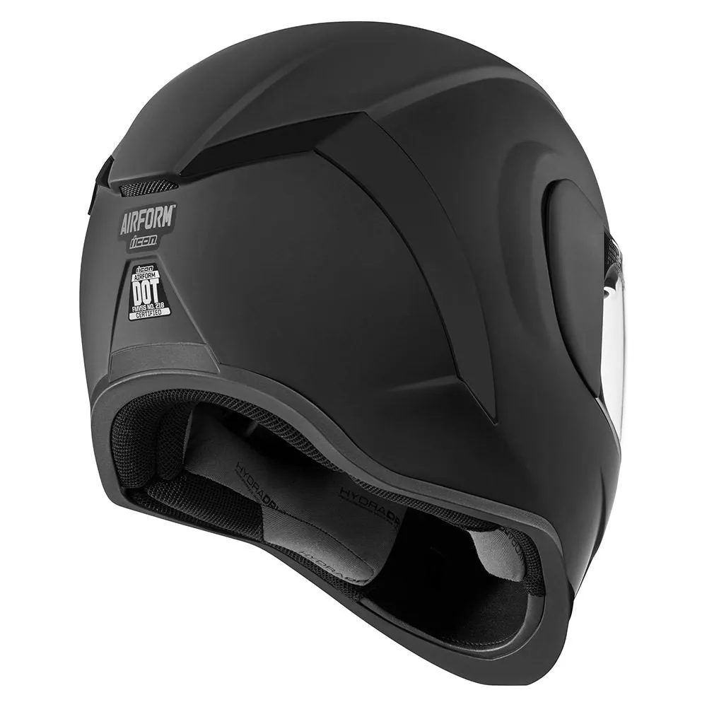 Icon Airform Full Face Helmet Rubatone Silver Mirror