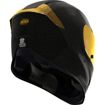 Icon Airframe Pro Full Face Bluetooth Helmet Carbon 4Tress Yellow
