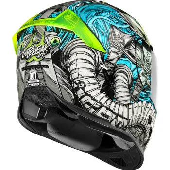 Icon Airframe Pro Full Face Bluetooth Helmet Outbreak Blue