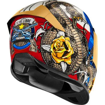 Icon Airframe Pro Full Face Bluetooth Helmet Tejas Libre Glory