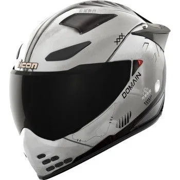 Icon Domain Full Face Bluetooth Helmet Future Proof Gray