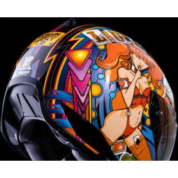 Icon Domain Full Face Bluetooth Helmet Lucky Lid 4 Red