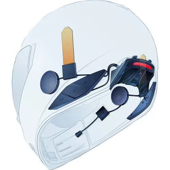 Icon Domain Full Face Bluetooth Helmet Lucky Lid 4 Red