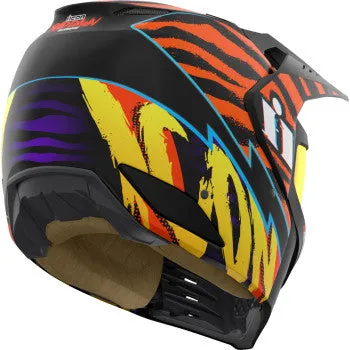 Icon Elsinore Bluetooth Helmet Rad Dawn Orange In-Helmet Communicator Installed