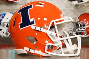 Illinois Fighting Illini Riddell Speed Authentic Helmet - Orange