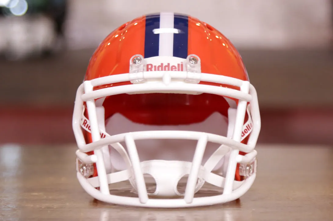 Illinois Fighting Illini Riddell Speed Mini Helmet - Orange