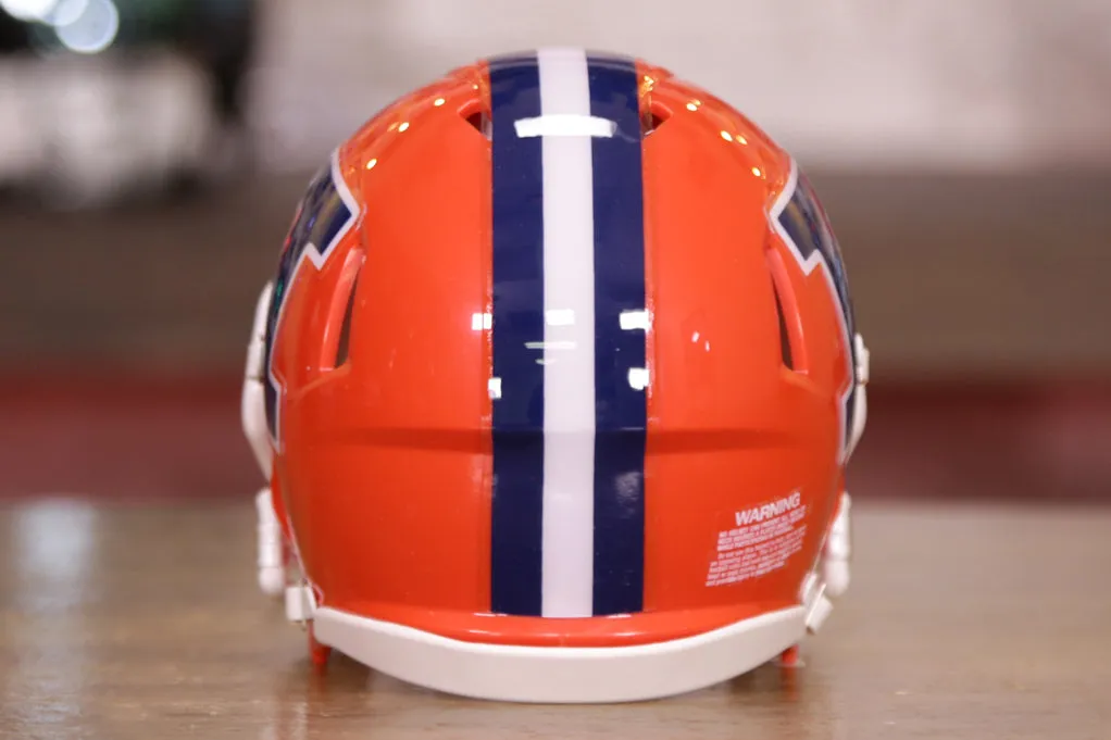 Illinois Fighting Illini Riddell Speed Mini Helmet - Orange
