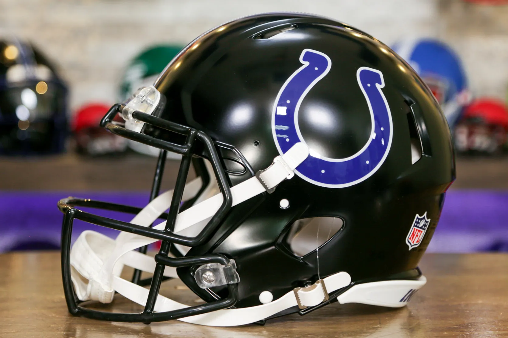 Indianapolis Colts Riddell Speed Authentic Helmet - Black Alternate