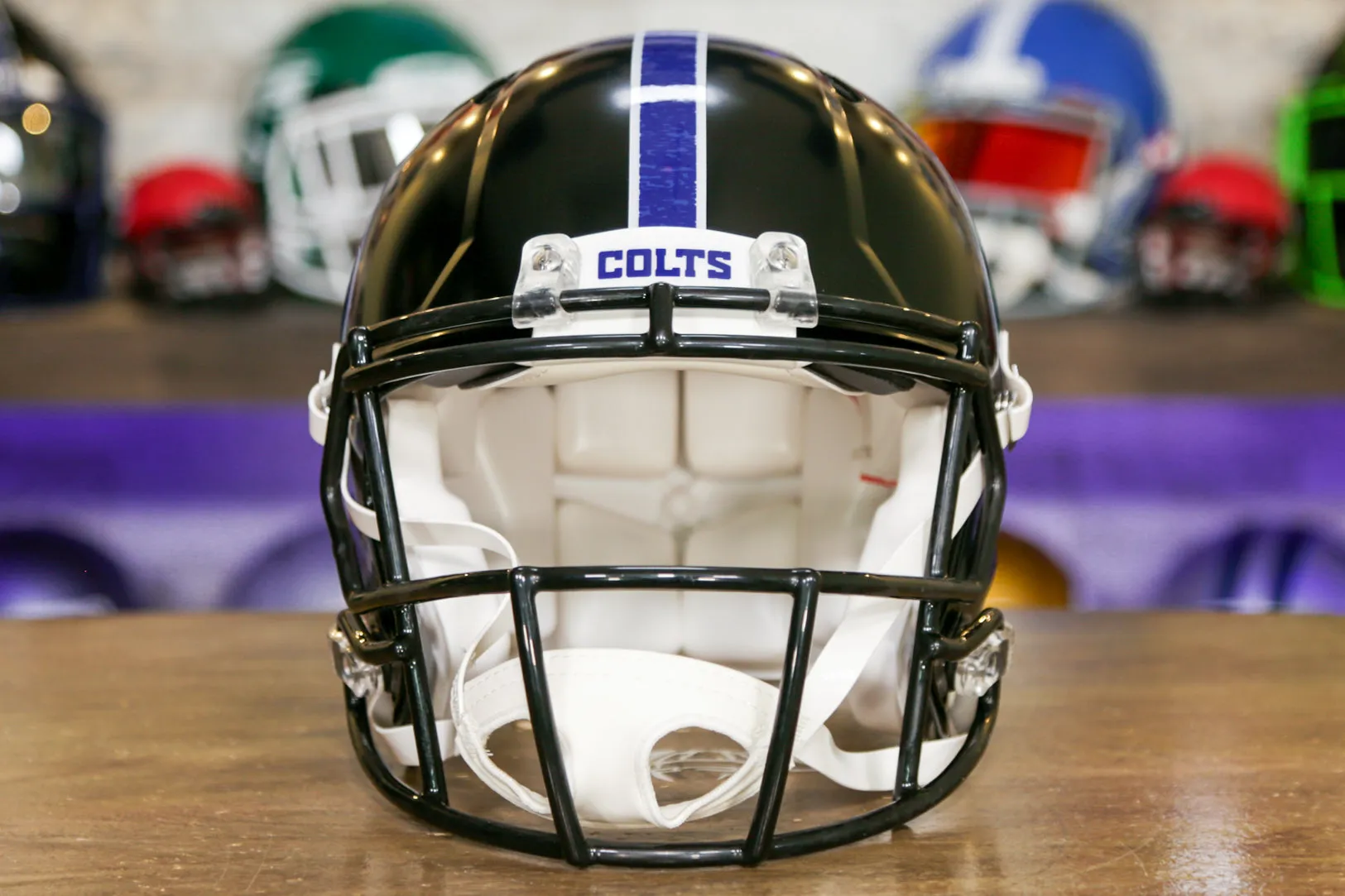 Indianapolis Colts Riddell Speed Authentic Helmet - Black Alternate