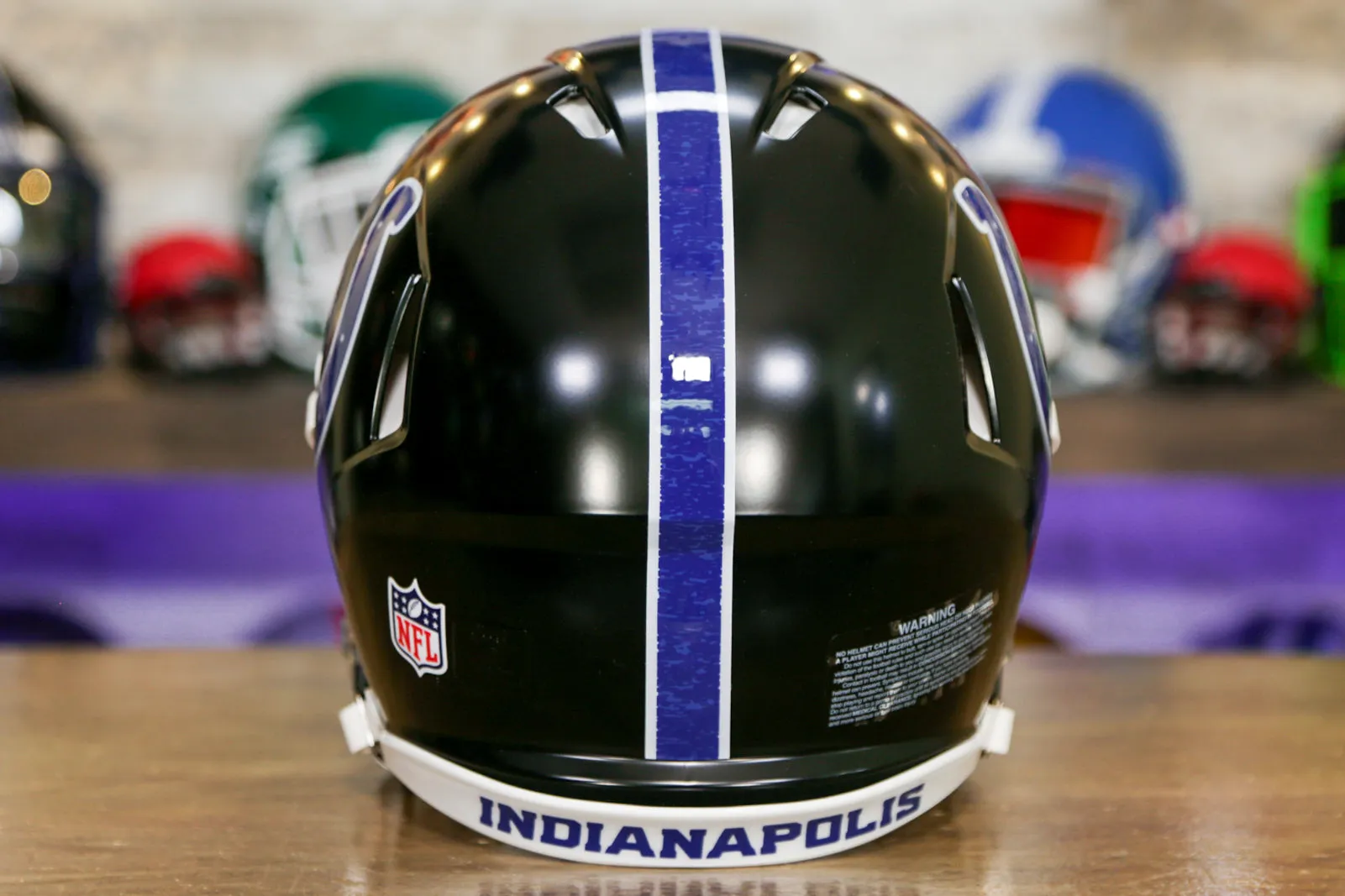 Indianapolis Colts Riddell Speed Authentic Helmet - Black Alternate