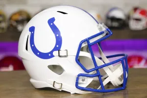Indianapolis Colts Riddell Speed Display Helmet - 1995-2003 Throwback