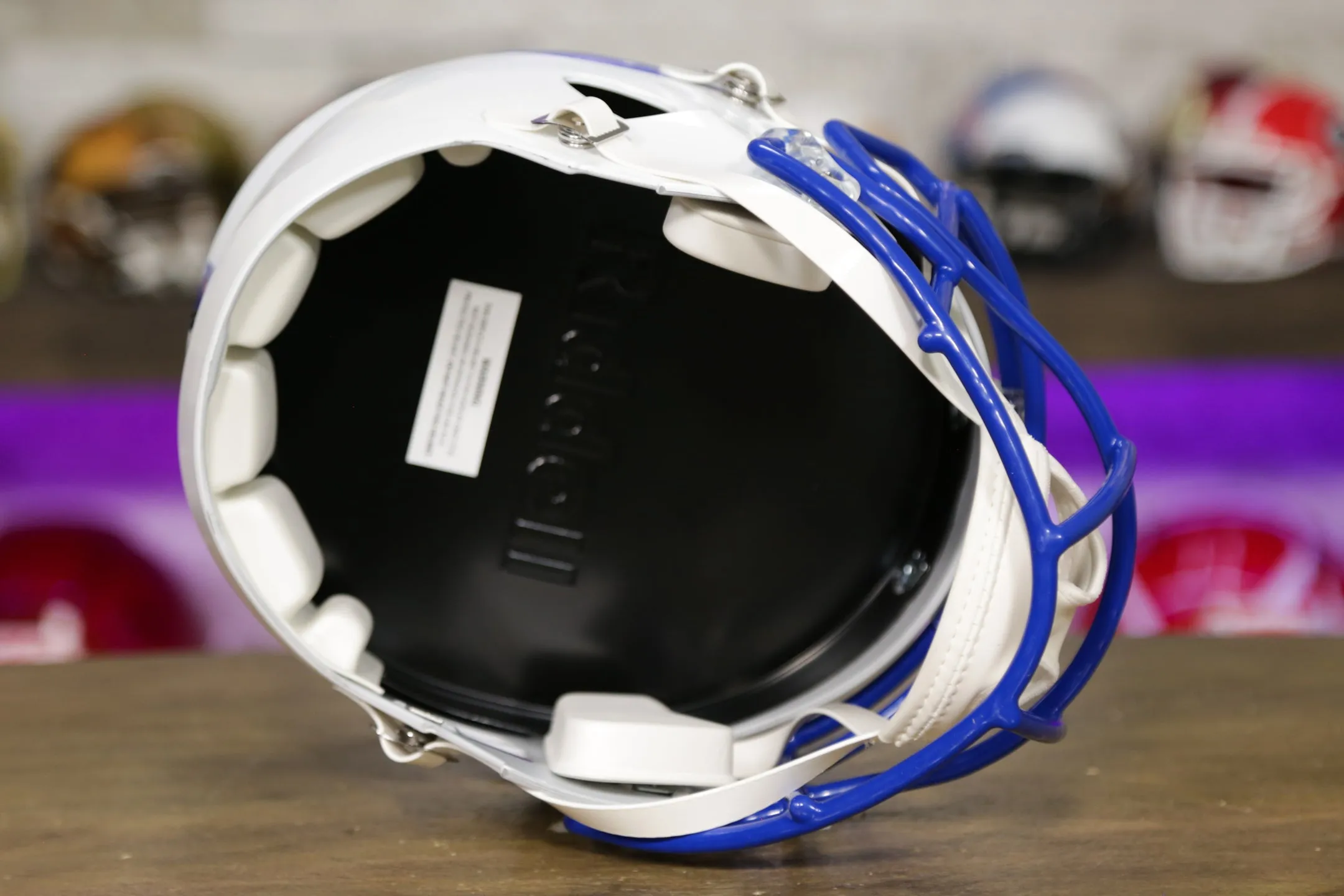 Indianapolis Colts Riddell Speed Display Helmet - 1995-2003 Throwback