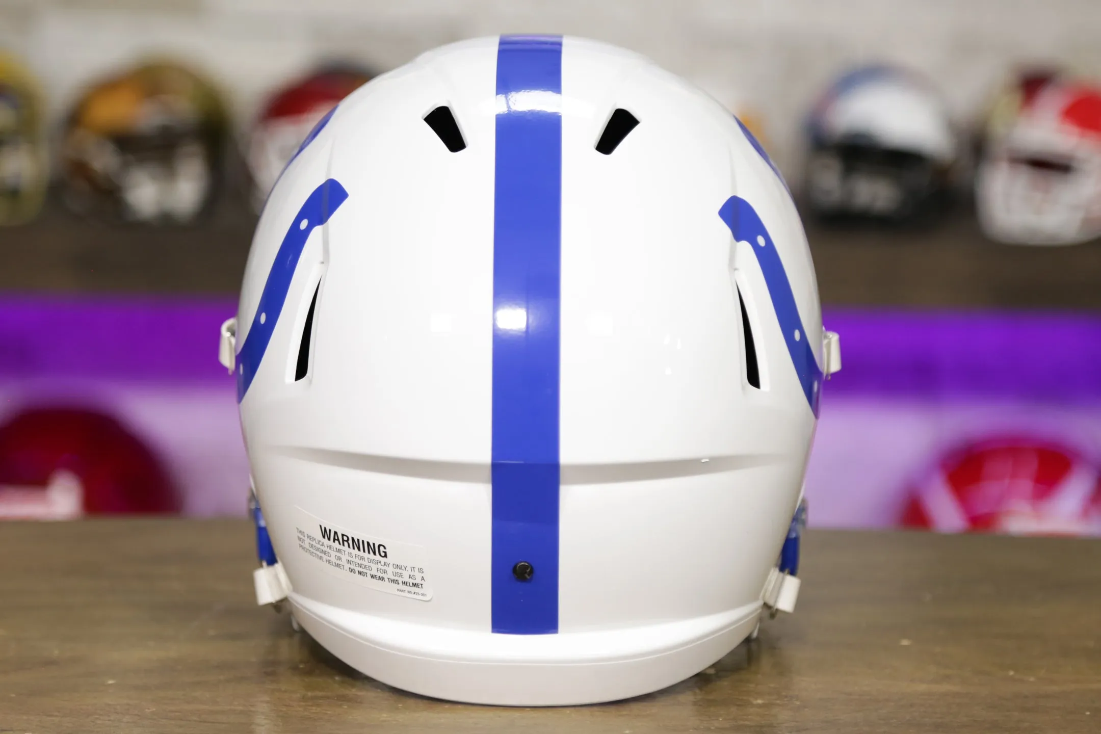 Indianapolis Colts Riddell Speed Display Helmet - 1995-2003 Throwback
