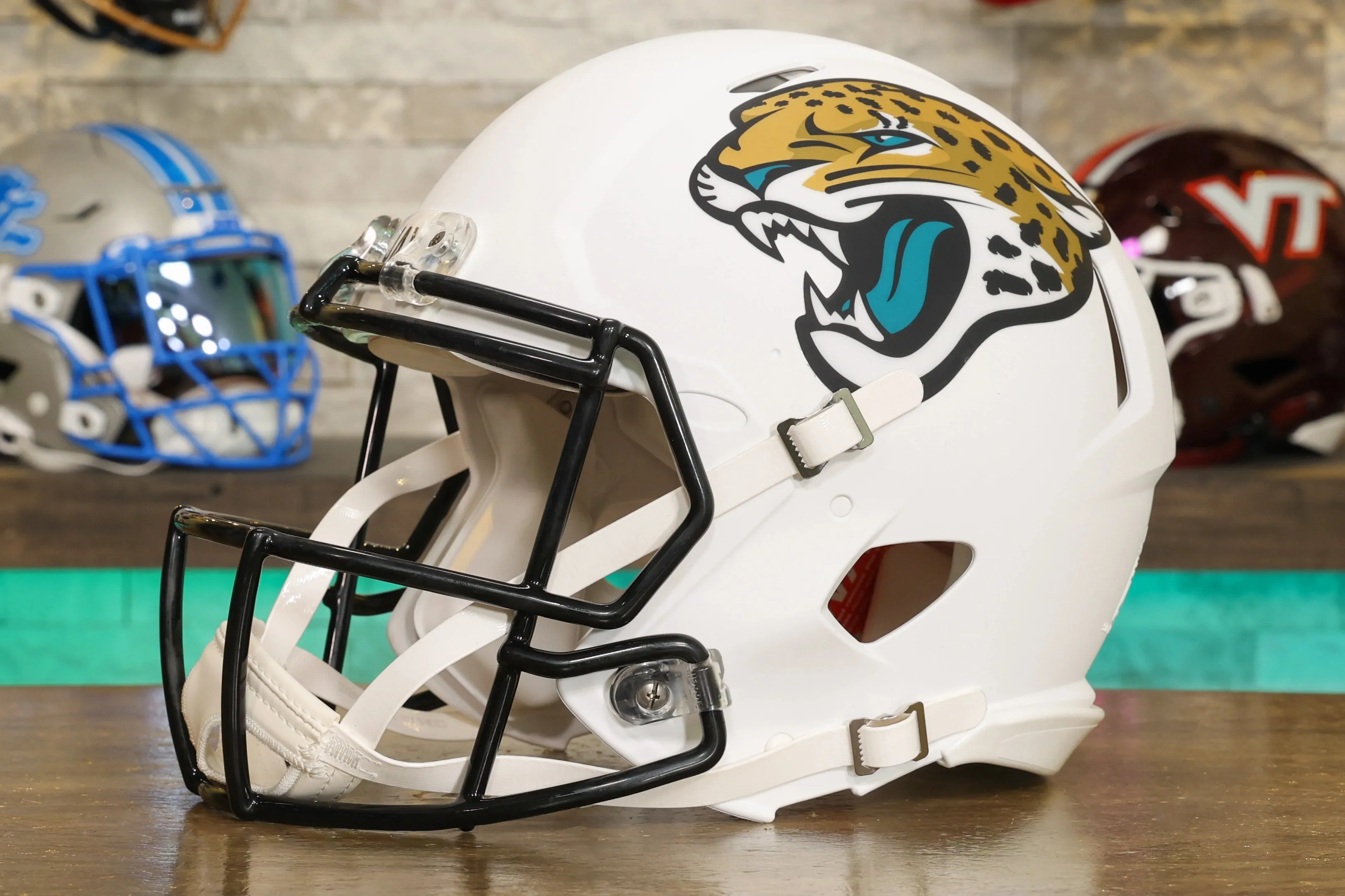 Jacksonville Jaguars Riddell Speed Authentic Helmet - Shell White Alternate