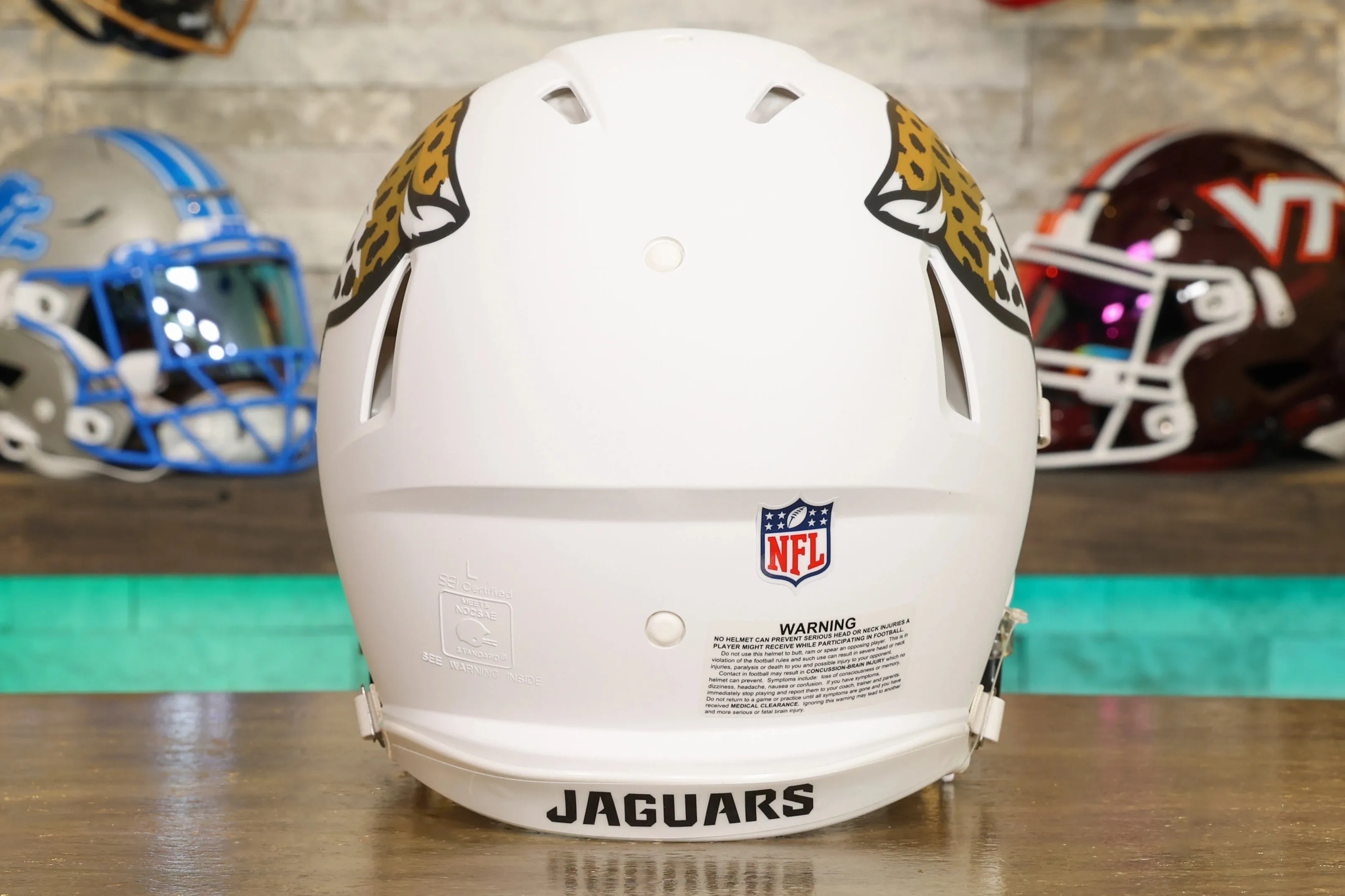 Jacksonville Jaguars Riddell Speed Authentic Helmet - Shell White Alternate
