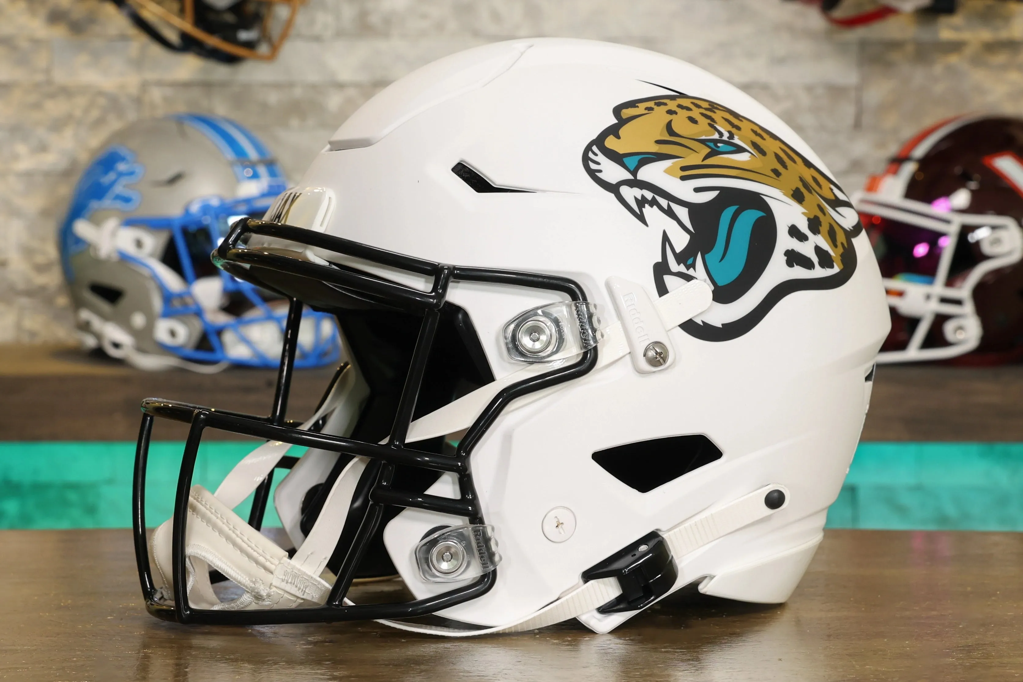 Jacksonville Jaguars Riddell SpeedFlex Helmet - Shell White Alternate