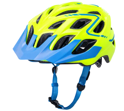 Kali Chakra Plus Reflex MTB Helmet - Matt Fluro Yellow-Blue