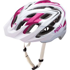 Kali Chakra Plus Reflex MTB Helmet - Matt White-Pink