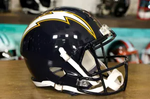 Los Angeles Chargers Riddell Speed Display Helmet - 1988-2006 Throwback