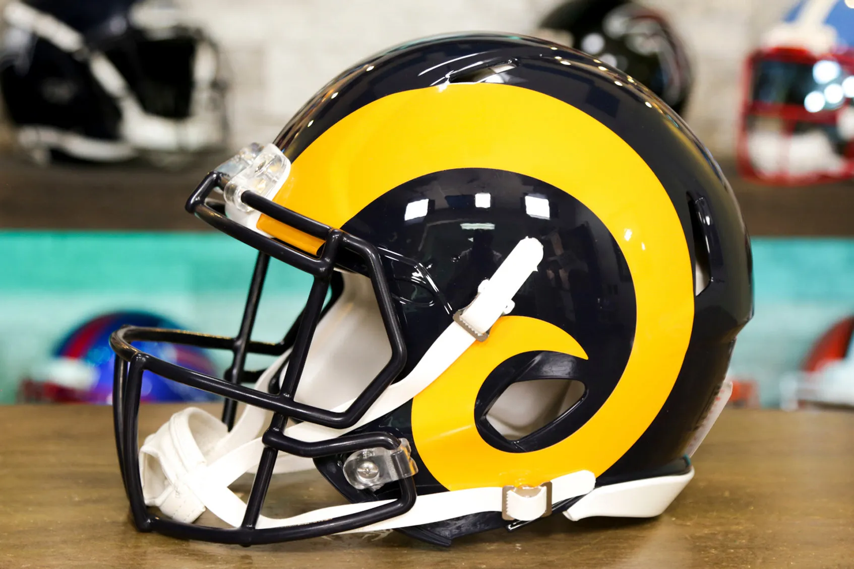 Los Angeles Rams Riddell Speed Authentic Helmet - 1981-1999 Throwback
