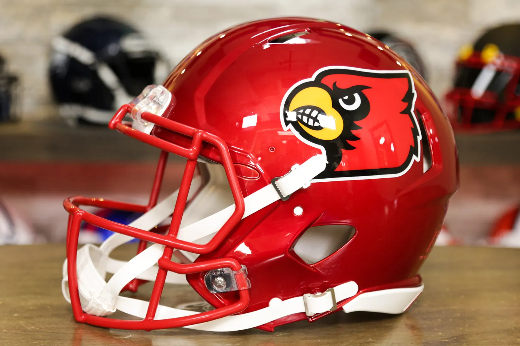 Louisville Cardinals Speed Authentic Helmet - Flash