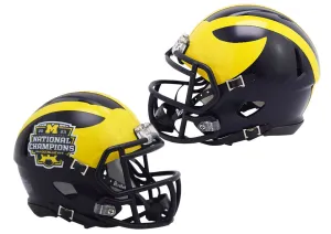 Michigan Wolverines Riddell Display Helmet - National Champions 2023