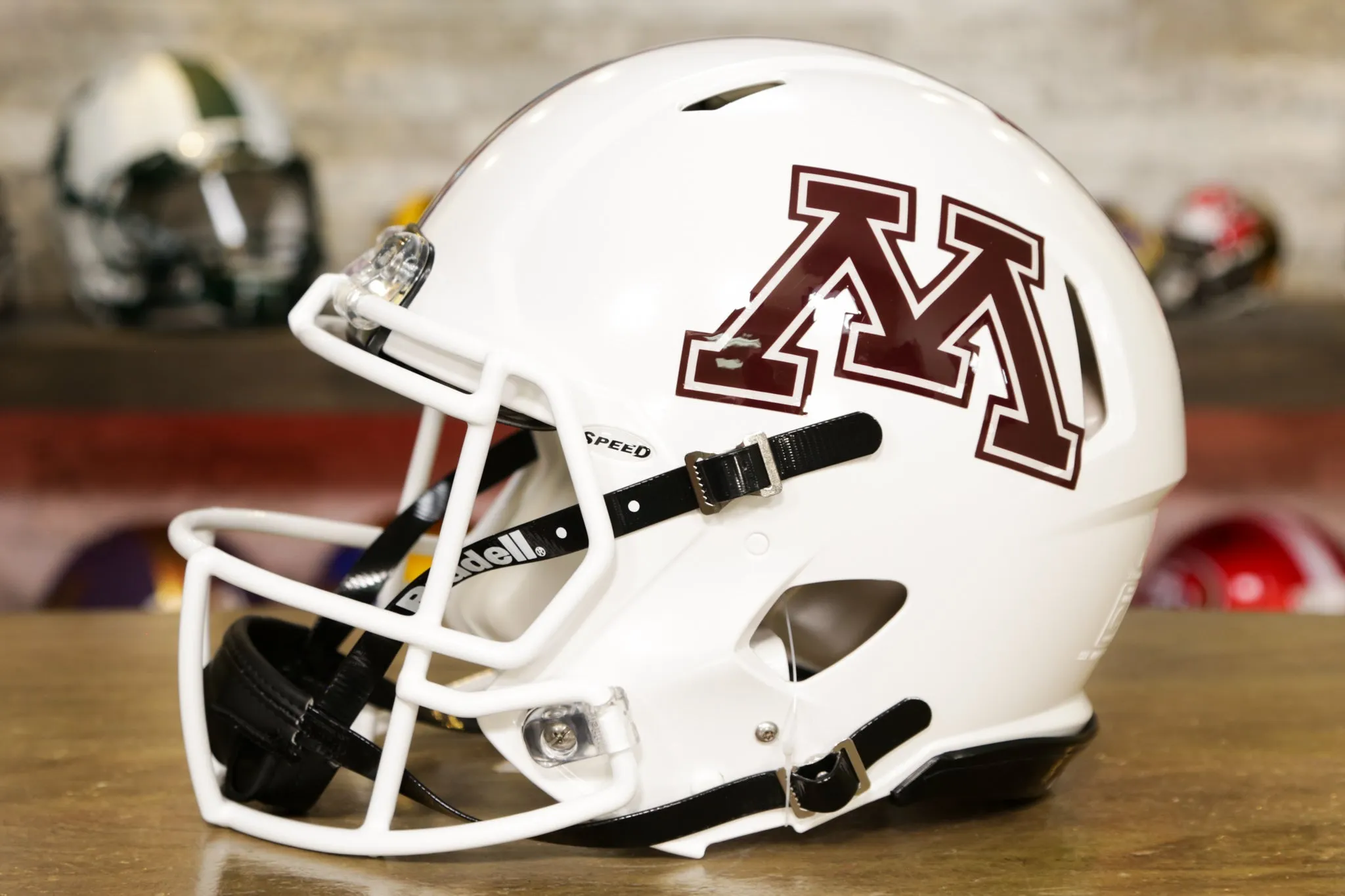 Minnesota Golden Gophers Riddell Speed Authentic Helmet - White