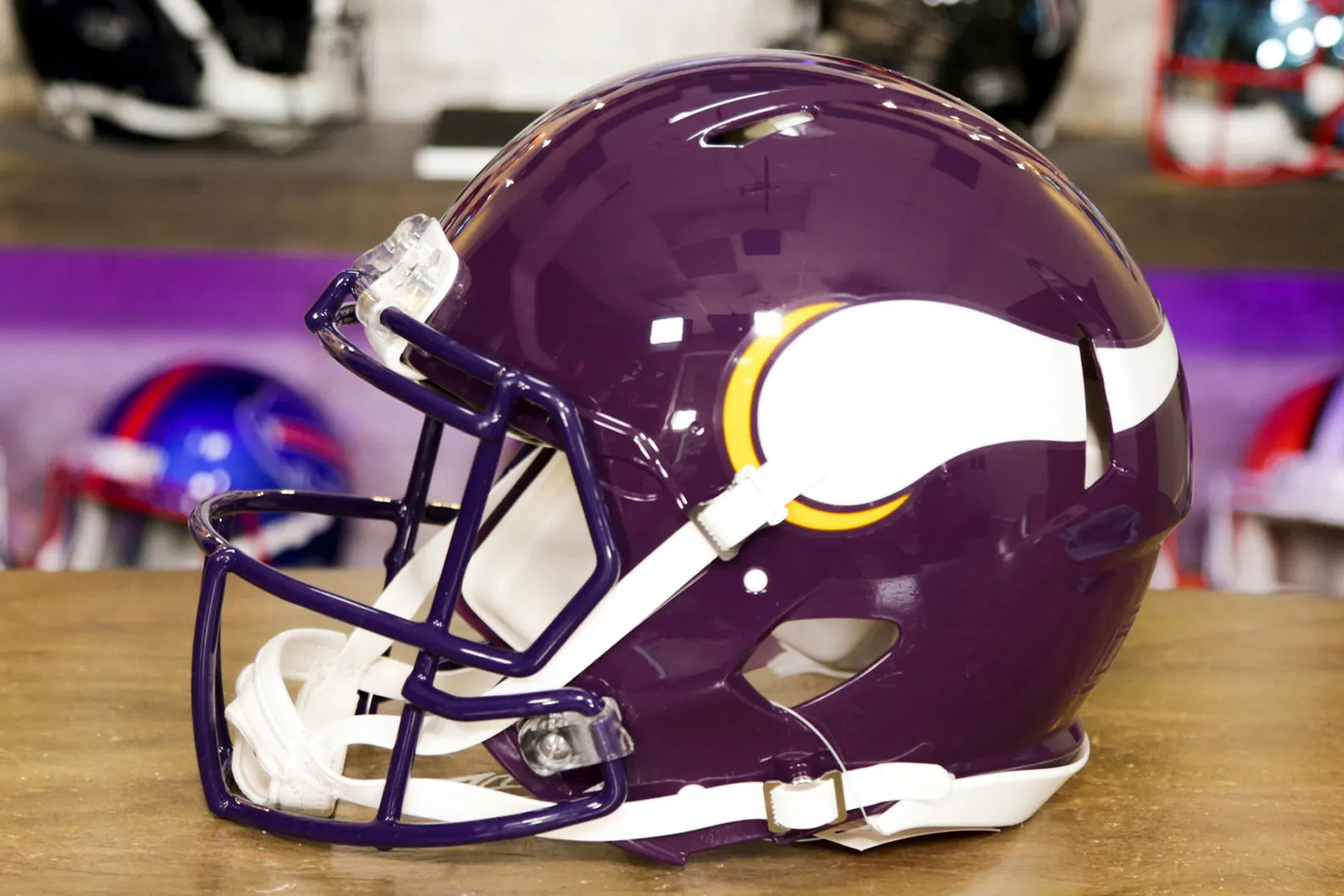 Minnesota Vikings Riddell Speed Authentic Helmet - 1983-2001 Throwback