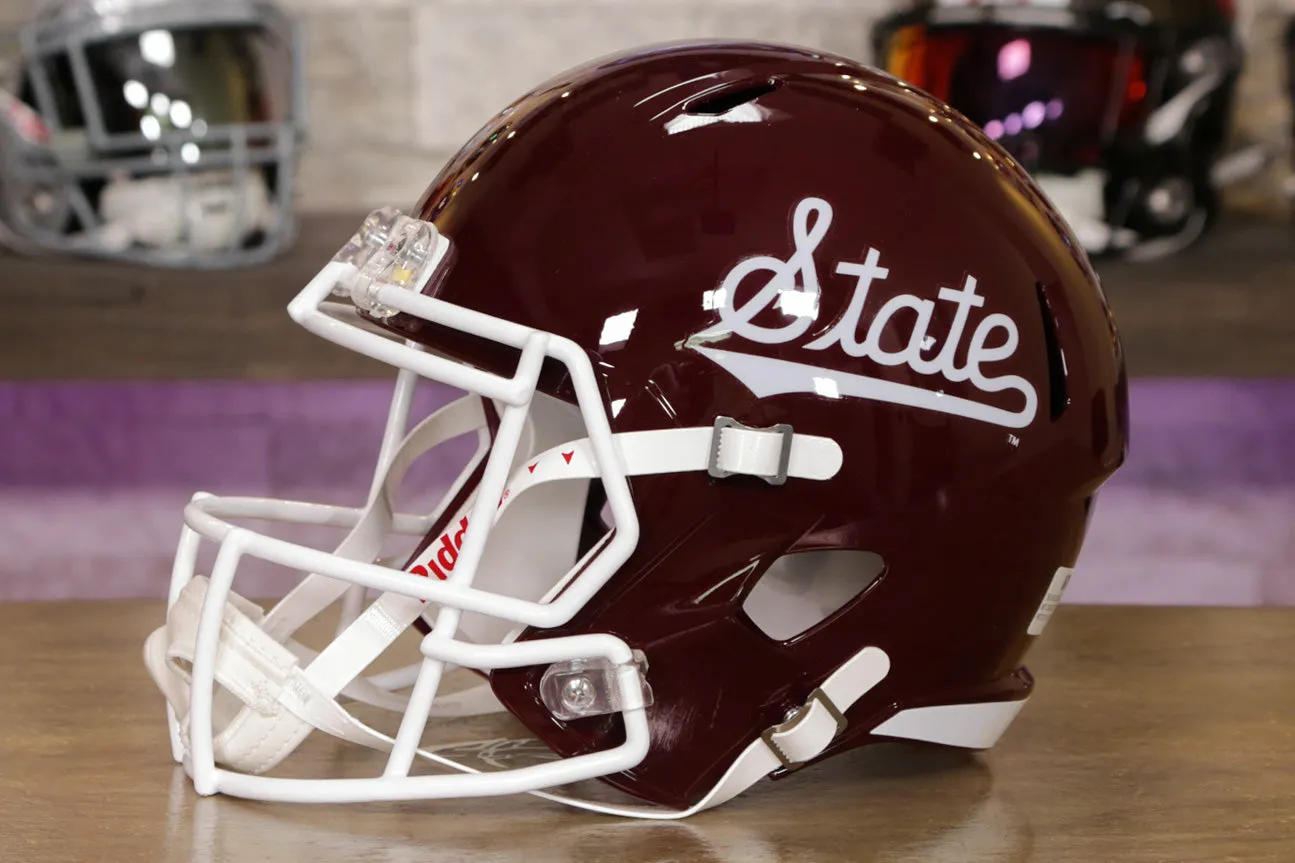 Mississippi State Bulldogs - Riddell Speed Display Helmet - Script